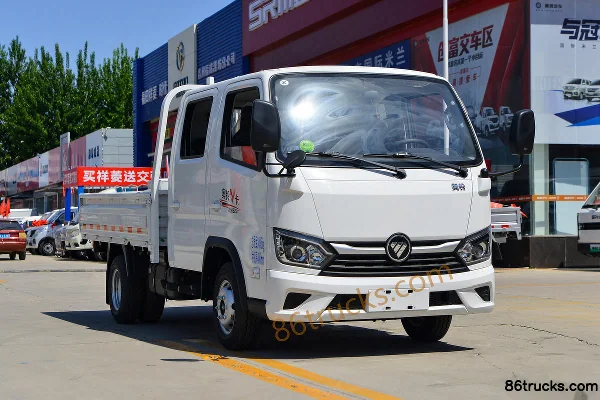 Foton V Card 2L CNG 127hp 4X2(6 wheels) Dongan 5-speed 3.19m double-row flatbed micro truck Exterior
