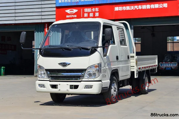 Foton Times Small Card Star 2 1.6L 122hp 4X2(6 wheels) Gasoline 3.05m Double Row Flatbed Mini Truck Exterior (3) | 86Trucks