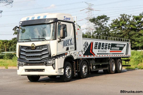 Sinotruk HOWO MAX 540hp 8X4(12 wheels) AMT Automatic Fresh Live Aquatic Products Transport Truck (Zhongxing Auto Brand) Exterior (3) | 86Tru