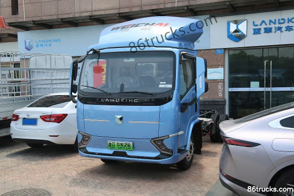 Lanqing Yue EH Pro Air Brake 4.18m Single Row Pure Electric Cargo Truck with Grille FinDreams 131.98kWh 4X2(6 wheels) Exterior (3) | 86Truck