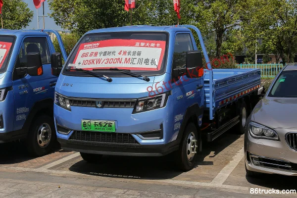 Lanqing Auto Ling ER 4.5T 4.03m Single Row Pure Electric Flatbed Micro Truck 66.84kWh 4X2(6 wheels) Exterior (3) | 86Trucks