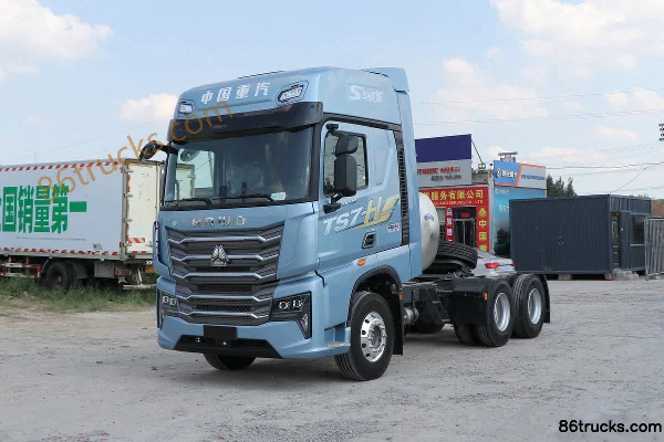 Sinotruk HOWO TS7 Heavy Truck 630 hp 6X4(10 wheels) LNG Automatic Tractor Truck (Hydraulic Retarder) Exterior (3) | 86Trucks