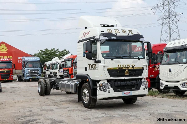 Sinotruk HOWO TX7 7.4L Diesel 330hp 4X2(6 wheels) Sinotruk 8-Speed 9.6m Van Cargo Truck Exterior