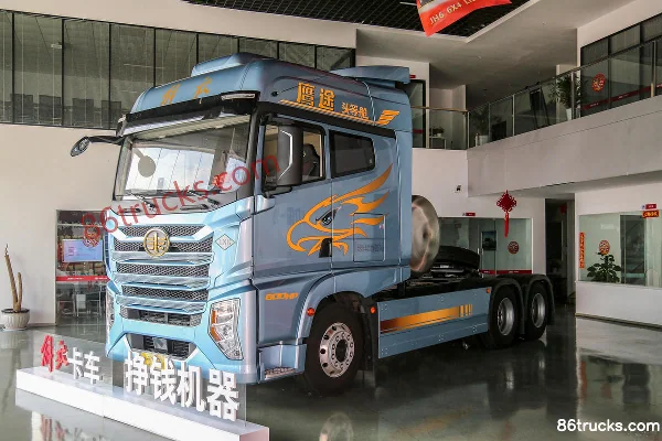 FAW Jiefang Qingdao Yingtu première classe 600 ch 6X4(10 roues) tracteur routier LNG automatique Extérieur (3) | 86Trucks