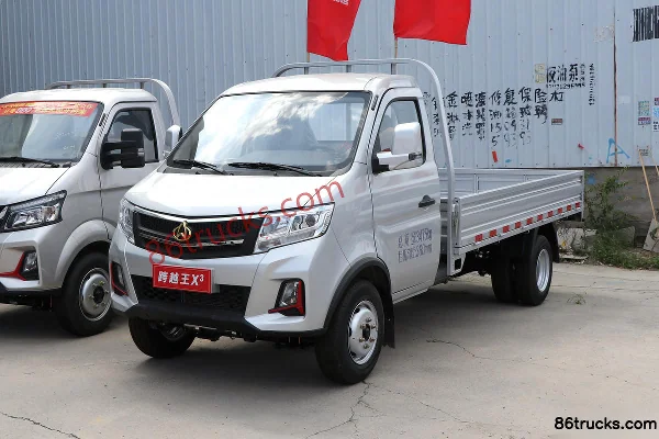 Changan Kuayue Wang X3 PLUS Comfort 1.6L CNG 105hp 4X2(6 wheels) Dongan 5-speed 2.75m Double Row Cage Micro Truck Exterior (3) | 86Trucks