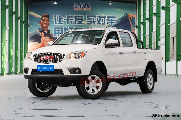 JAC T6 modèle 2023 version affaires diesel 2,0T 150 ch propulsion arrière empattement long double cabine pick-up (China VI) (3) | 86Trucks