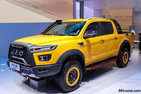 JAC Hunter 2024 Shanmao Edition Elite 2.0T Diesel 170hp Automatic 4WD Standard Double-row Pickup Cab (3) | 86Trucks