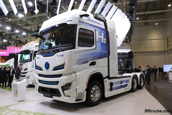 SHACMAN Delong X6000 6X4(10 wheels) Hydrogen Fuel Cell Tractor Truck 58.73kWh Exterior (3) | 86Trucks