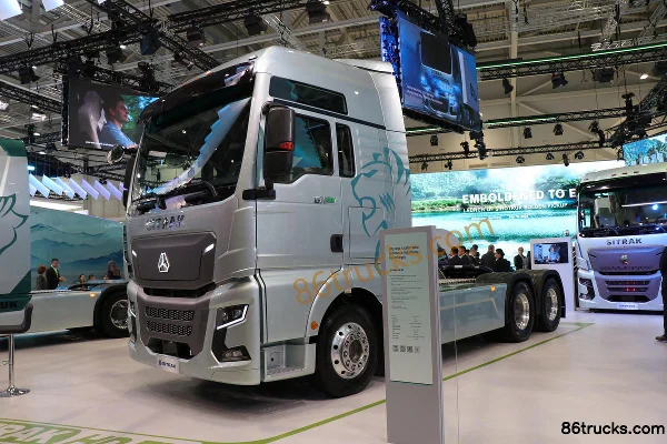 Sitrak SITRAK C9H poids lourd 6X4(10 roues) tracteur routier électrique 600kWh Extérieur (2) | 86Trucks