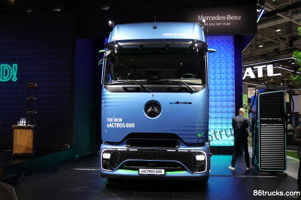 Mercedes-Benz eActros 600 4X2(6 roues) tracteur routier 100 % électrique 600 kWh Extérieur (2) | 86Trucks