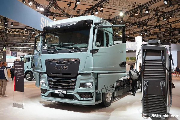 MAN eTGX Heavy Truck 6X2(8 wheels) Electric Cargo Truck (eTGX 27.449) Exterior (2) | 86Trucks