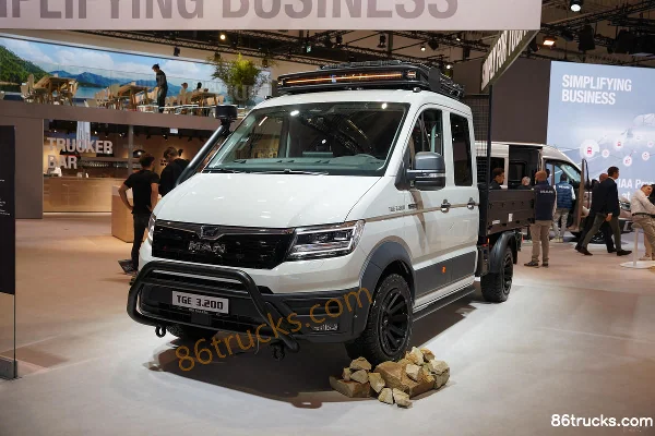 MAN TGE 202 ch 4X4(6 roues) quatre roues motrices camion benne double cabine (TGE 3.200) Extérieur (2) | 86Trucks
