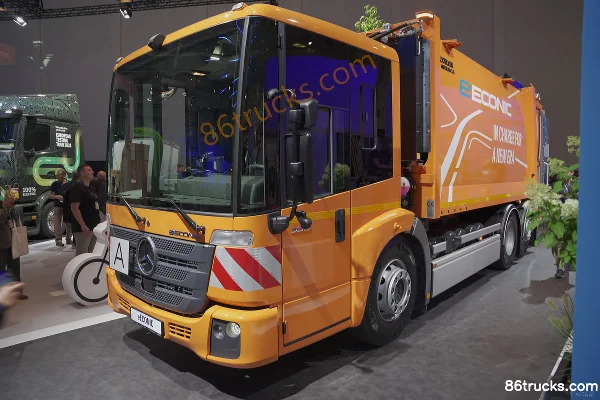 Mercedes-Benz eECONIC 6X2(8 wheels) Electric garbage truck 336kWh Exterior (3) | 86Trucks