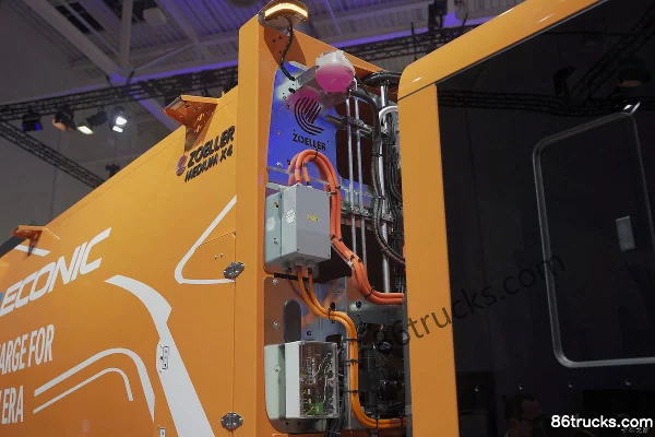 Mercedes-Benz eECONIC 6X2(8 wheels) Electric garbage truck 336kWh Body (2) | 86Trucks