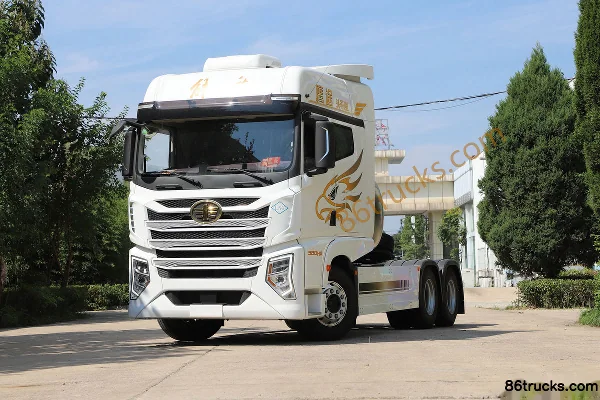 FAW Jiefang Qingdao Yingtu First Class Cabin 580hp 6X4(10 wheels) LNG Automatic Tractor Truck Exterior (3) | 86Trucks
