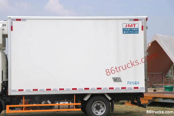 JMC Lexing E-Luda 4.5T 4.11m Single Row Extended Range Hybrid Refrigerated Truck (Air Brake) 50.386kWh 4X2(6 wheels) Body (1) | 86Trucks