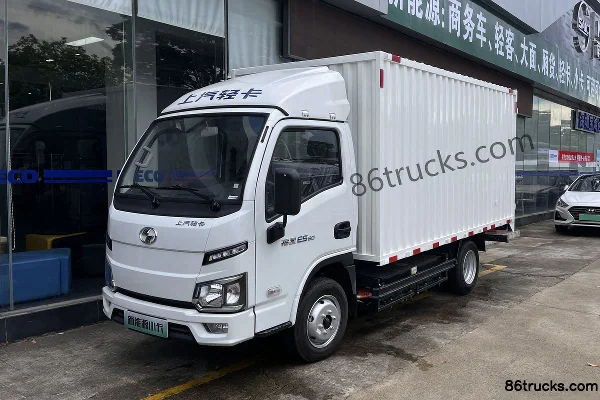 Yuejin Fuxing ES80 4,4T 3,8 m camion fourgon électrique cabine simple 53,58 kWh 4X2(6 roues) Extérieur (2) | 86Trucks