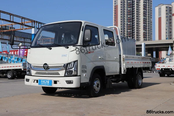 Foton Xiangling M2 Plus 1.6L 122 hp 4X2(6 wheels) 3.1m Double Row Flatbed Mini Truck Exterior (3) | 86Trucks