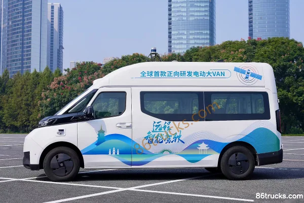 FARIZON Super VAN Intelligent Driving Pure Electric High Roof Light Van Exterior (3) | 86Trucks