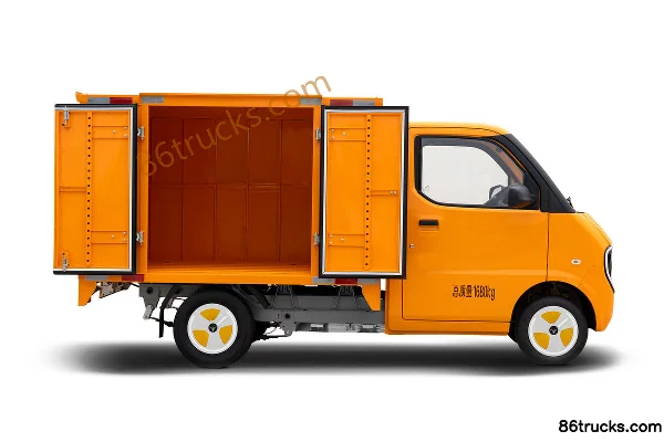 Dali Niumowang D03 Comfort 1.7T 1.985m Single Row Pure Electric Box Van Micro Truck 14.5kWh 4X2(6 wheels) Exterior (3) | 86Trucks