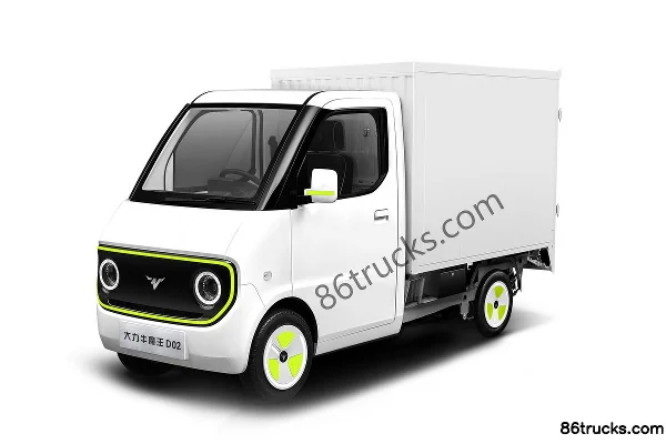 Dali Niumowang D02 Comfort 1T 1.84m Single Row Pure Electric Van Mini Truck 9.98kWh 4X2(6 wheels) Exterior (3) | 86Trucks
