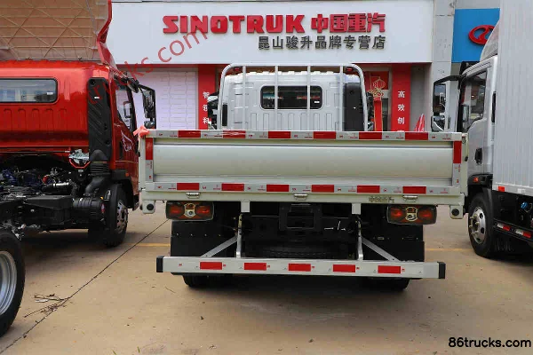 Sinotruk HOWO Hanjiang PRO 155 ch 4X2(6 roues) 4,15 m camion léger à ridelles, cabine simple (Fast Gear 6 vitesses) Carrosserie (3) | 86Truc