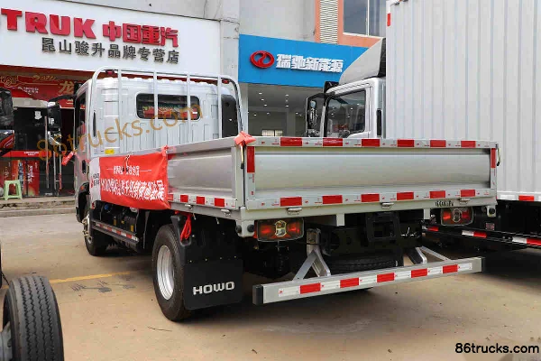 Sinotruk HOWO Hanjiang PRO 155 ch 4X2(6 roues) 4,15 m camion léger à ridelles, cabine simple (Fast Gear 6 vitesses) Carrosserie (2) | 86Truc