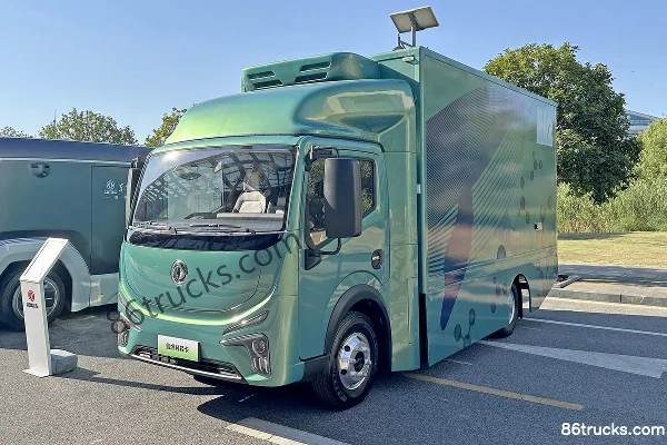 Dongfeng e-Star 4,5T camion frigorifique à pile à hydrogène simple cabine 15,45 kWh 4X2(6 roues) Extérieur (3) | 86Trucks