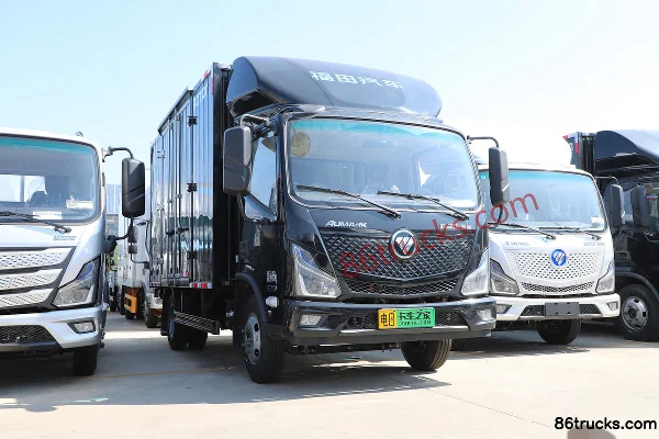 Auman Ouman Zhilan ES1 4.5T 4.14m single-row pure electric van box light truck (hydraulic tailgate) 100.46kWh 4X2(6 whee