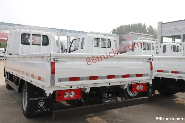 Foton Aoling V Card 142hp 4X2(6 wheels) 4.2m Single-row Flatbed Light Truck Body (2) | 86Trucks
