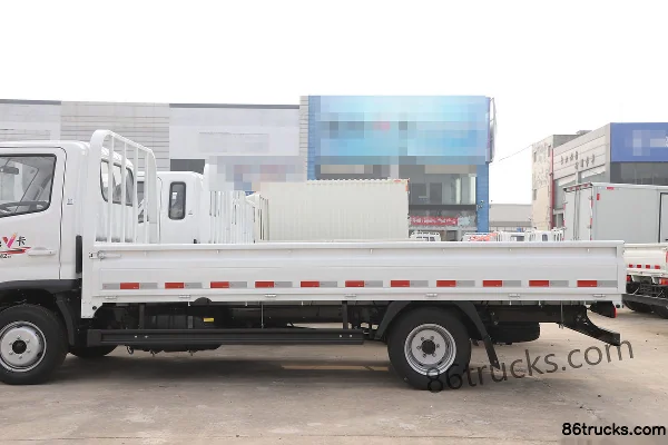 Foton Aoling V Card 142hp 4X2(6 wheels) 4.2m Single-row Flatbed Light Truck Body (1) | 86Trucks