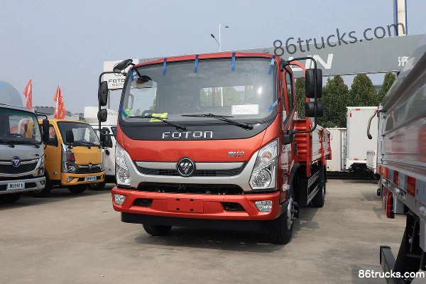 Foton Olling Bumblebee MINI Pro 170 hp 4X2(6 wheels) 5.15m single-row flatbed cargo truck (ZF 6-speed) Exterior (3) | 86Trucks