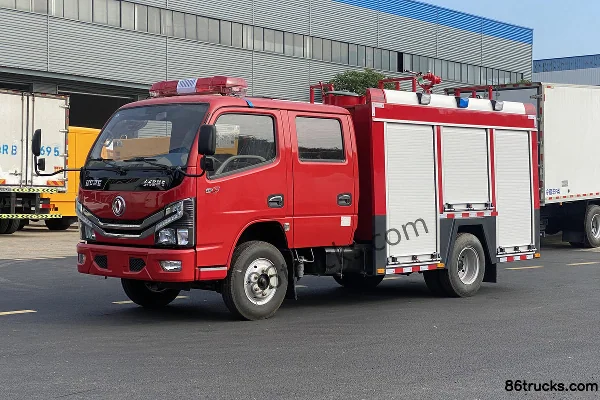 Dongfeng Duolika D6 140hp 4X2(6 wheels) Water Tank Fire Truck (Chengliwei Brand) (CLW5070GXFSG20/DF) Exterior (3) | 86Trucks