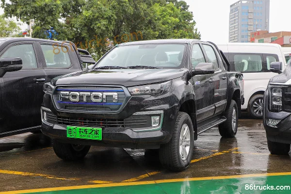 Foton General EV 2025 Model Standard Type 2WD Standard Wheelbase Double Row Pure Electric Pickup CATL 63kWh Exterior (3) | 86Trucks