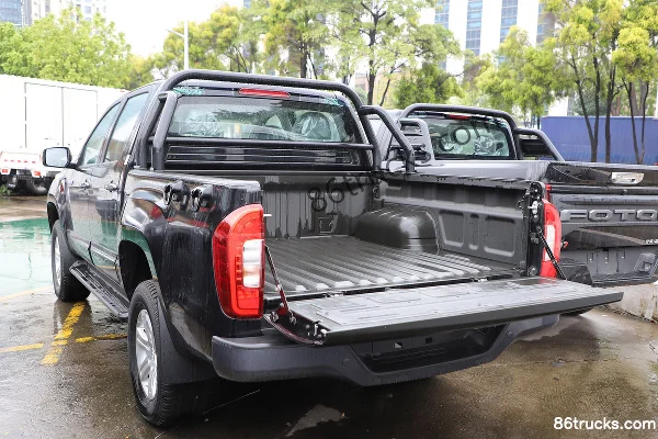 Foton General EV 2025 Model Standard Type 2WD Standard Wheelbase Double Row Pure Electric Pickup CATL 63kWh Body (1) | 86Trucks