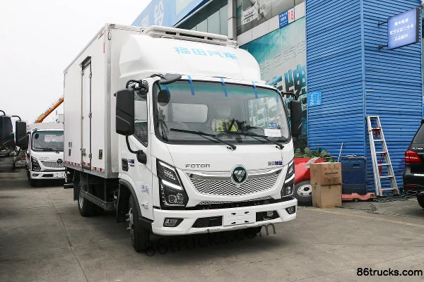 Foton Zhiblue EL-Plus 4.5T 4.08m Single Row Pure Electric Refrigerated Truck (Wide Body) 100.46kWh 4X2(6 wheels) Exterio