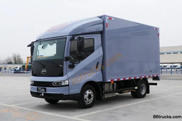 BYD T5DM Tech Edition 4.03m single-row plug-in hybrid box truck 55.39kWh 4X2(6 wheels) Exterior (2) | 86Trucks