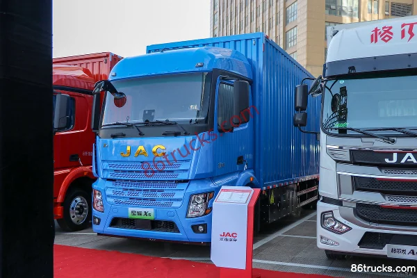 JAC Xingyao X5 18T 4X2(6 roues) 9.8m camion porteur fourgon 100% électrique 400.64kWh Extérieur (3) | 86Trucks