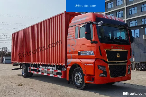 Sinotruk Sitrak G7H 330 hp 4X2(6 wheels) 9.6m AMT automatic box-type cargo truck (hydraulic retarder) Exterior