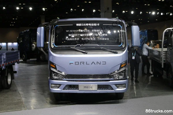 Foton Times Pilot G6 4,17 m cabine simple camion plateau léger électrique pur AiYike 141,3 kWh 4X2(6 roues) Extérieur (2) | 86Trucks