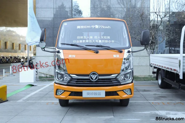Foton Zhilan EM 4.5T 3.17m Double Row Pure Electric Flatbed Light Truck 77.28kWh 4X2(6 wheels) Exterior (2) | 86Trucks