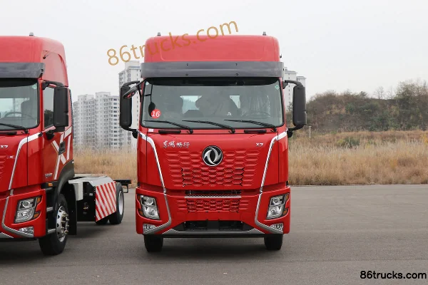Dongfeng Changxing X7 6.7L Diesel 320hp 6X2(8 wheels) Fast Gear 10-speed 7.8m van cargo truck Exterior (2) | 86Trucks