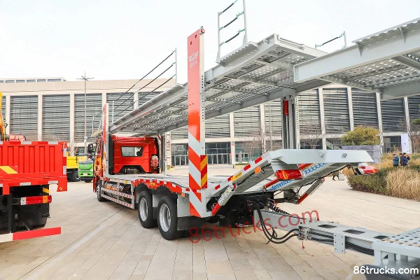 FAW Jiefang J6P 480 hp 6X4(10 wheels) LNG Vehicle Transport Truck Body (1) | 86Trucks