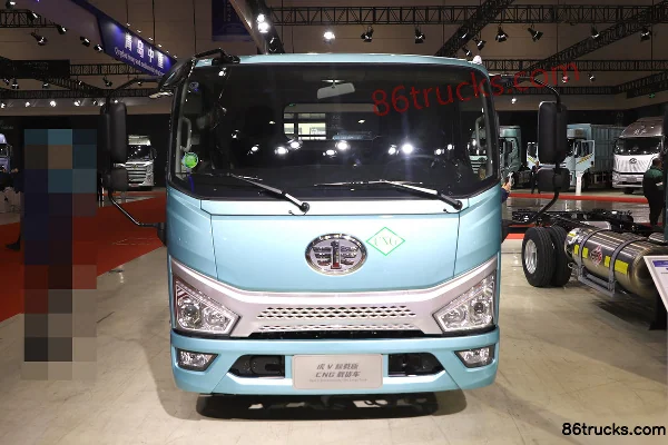 FAW Jiefang Tiger VH 3.0L CNG 129hp 4X2(6 wheels) Fast Gear 8-Speed 4.2m Single Row Flatbed Light Truck Exterior (2) | 86Trucks