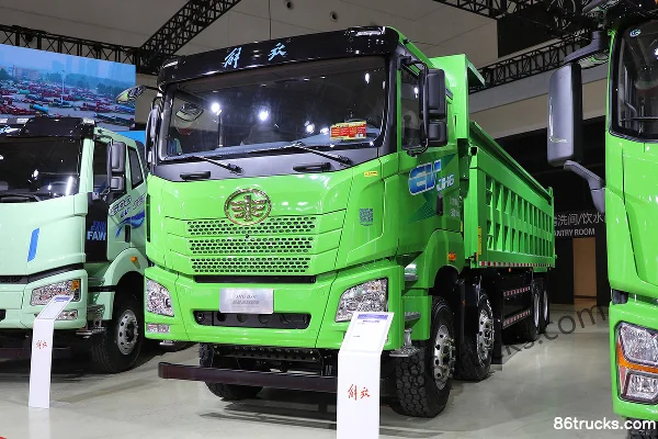 FAW Jiefang Qingdao JH6 8X4(12 wheels) 7.2m Pure Electric Dump Truck Exterior (3) | 86Trucks