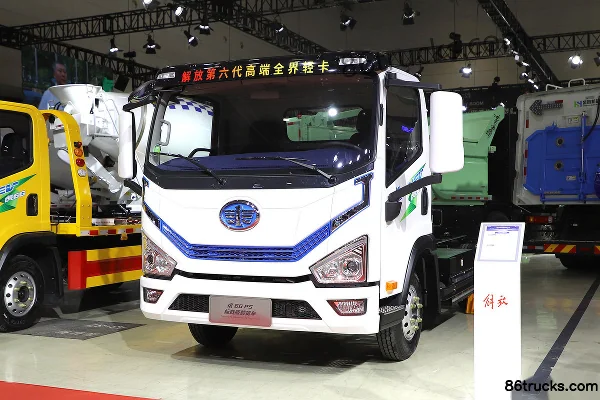 FAW Jiefang Tiger 6G Wide Body Standard Load Plate 4.5T 4.2m Single Row Plug-in Hybrid Panel Light Truck 38.4kWh 4X2(6 wheels) Exterior (3)