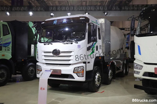 FAW Jiefang Qingdao JK6 Lightweight 8X4(12 wheels) Pure Electric Mixer Truck Chassis 350kWh Exterior (3) | 86Trucks