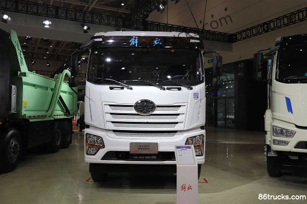 FAW Jiefang Qingdao JK6 Lightweight 8X4(12 wheels) Pure Electric Mixer Truck Chassis 350kWh Exterior (2) | 86Trucks