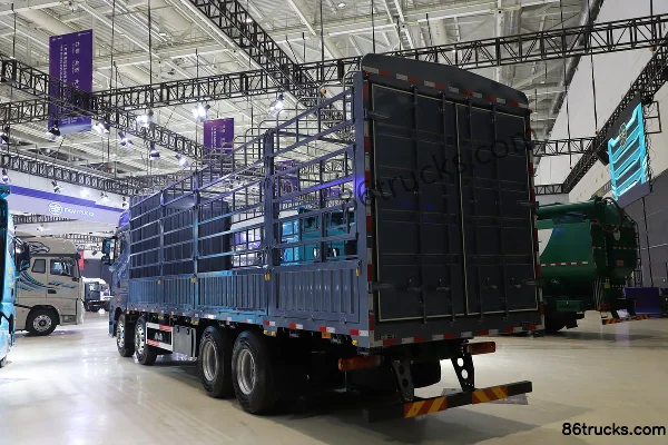FAW Jiefang Qingdao New JH6 600hp 8X4(12 roues) 9.5m AMT automatic gearbox fence van truck Carrosserie (3) | 86Trucks