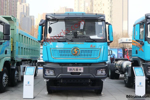 SHACMAN Longxiao Elite Edition 530hp 8X4(12 wheels) 7.6m CNG Dump Truck Exterior (2) | 86Trucks